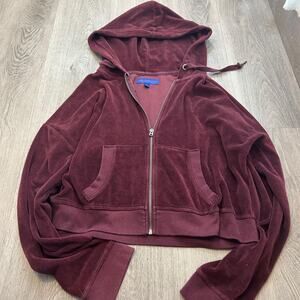 Aeropostale xl y2k burgundy velour